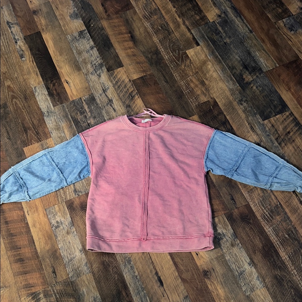 Pink and Blue Sweatshirt
